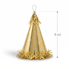 Elegant Gold Party Balloon Weight Hat