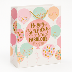 Extra-Large Birthday Balloons Glossy Gift Bag