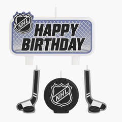 NHL Hockey Birthday Candle Set - 4 Pack