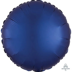 Navy Blue Metallic Circle Balloon - 18"