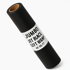 Jumbo Jet Black Gift Wrap Roll - 40 sq. ft.