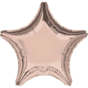 Rose Gold Star Foil Balloon - 18"