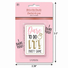 Dare to Do It! Bachelorette Party Card Game, 52 Cards
