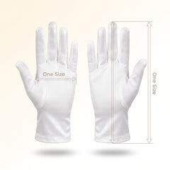 White Kids' Costume Gloves