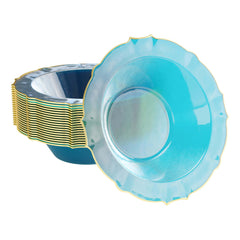 12 Oz. Peacock/Gold Petal Bowls | 20 Count