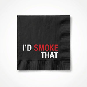 "I'd Smoke That" Summer BBQ Beverage Napkins - 16ct - 5 In. X 5 In.