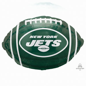 New York Jets Football-Shaped 18" Mylar Balloon
