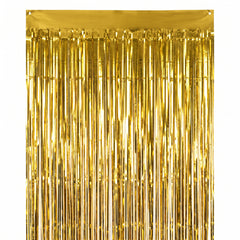 Gold Metallic Door Curtain - 3' x 8'
