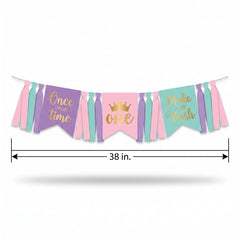 Disney Princess "Once Upon A Time" High Chair Pennant Banner, 38-Inch
