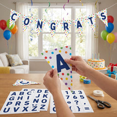 Customizable Birthday Banner Kit with Letters & Symbols