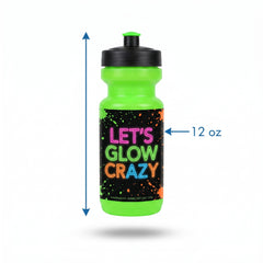 Let's Glow Crazy Plastic Water Bottle