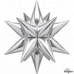 Silver Magic Star Foil Balloon - 18 Inch