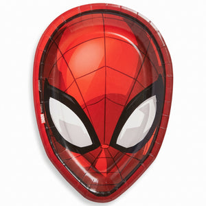 Spider-Man Webbed Wonder Shaped Paper Dessert Plates - 7 Inches, 8 Pack