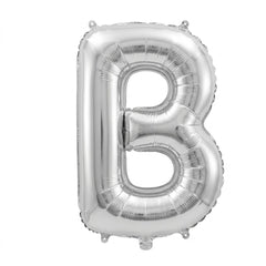 Silver Foil SuperShape Letter B Balloon