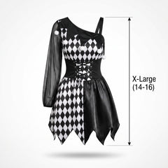 Women's Naughty Jester Halloween Costume - Adult XL (14-16)