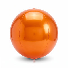Vibrant 16" Orange Orbz Foil Balloon