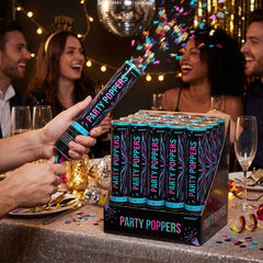 Finally 21 Confetti Party Poppers - Pack of 12