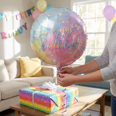 Luminous Happy Birthday Foil Balloon - 18in