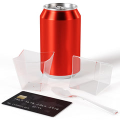 2 Oz. Clear Square Miniatures | 24 Count