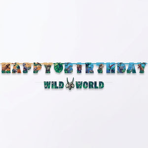 Jurassic World "Happy Birthday" Dinosaur Theme Letter Banner Kit