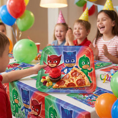 PJ Masks 9" Square Paper Plates - Party Pack of 8