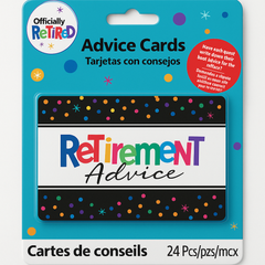 Retirement Party Advice Cards - 24 Pack
