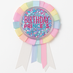 "Birthday Princess" Pastel Confetti Ribbon for Birthday Celebrations
