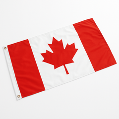 Canadian Maple Leaf Large Fabric Flag Decoration, 2.5' x 5'