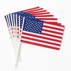 American Flag Handheld Decorations - 12 Pack