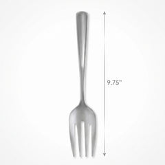 Silver Plastic Serving Fork - 9.75" | 2 Pack
