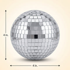 4" Disco Mirror Ball - Illuminate Your Party