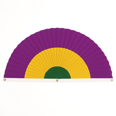 Vibrant Mardi Gras Fabric Bunting Garland - 30" x 60"