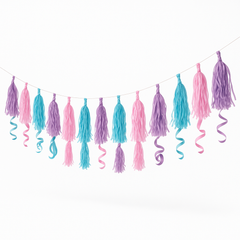 Shimmering Mermaid Tassel Garland - 10 ft