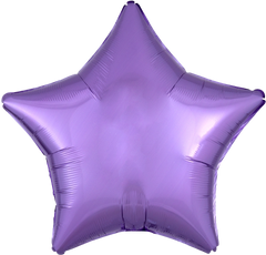 19-Inch Lavender Star Metallic Balloon