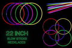 22 In. Assorted Glow Necklaces | Case of 1200