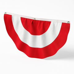 Canada Day Red and White Hanging Bunting Banner - 48 Inch