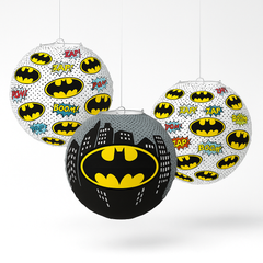 Batman "Heroes Unite" Paper Lanterns for Kids' Birthday Party