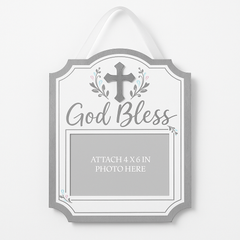 God Bless Hanging Photo Frame