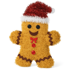 Festive 3D Tinsel Gingerbread Man Christmas Decoration