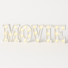 Movie Night Light-Up Marquee Sign - Perfect for Hollywood Themes