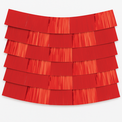 Vibrant Red Metallic Fringe Backdrop Decoration Kit