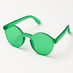 Festive Green Frameless Glasses