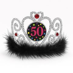 Sparkling Light-Up 50th Birthday Tiara