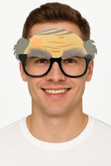 Hilarious Old Man Costume Glasses with UV Protection