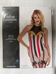 Women's Vintage Circus Bodysuit Costume - Halloween Accessory