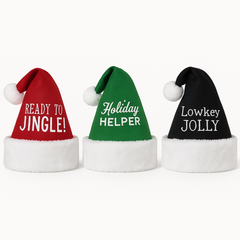 Festive Christmas Santa Hat - Assorted Colors