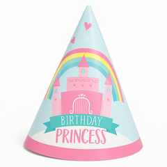 Princess Castle Cone Birthday Hat