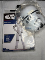 Amscan Disney Star Wars Stormtrooper Halloween Costume, White Jumpsuit with Mask, Toddler, Assorted Sizes - Child S (4-6)