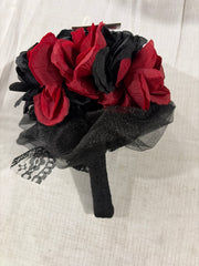 Gothic Dark Rose Bouquet Costume Accessory