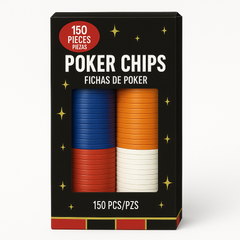 150-Piece Poker Chip Set for Casino-Themed Parties